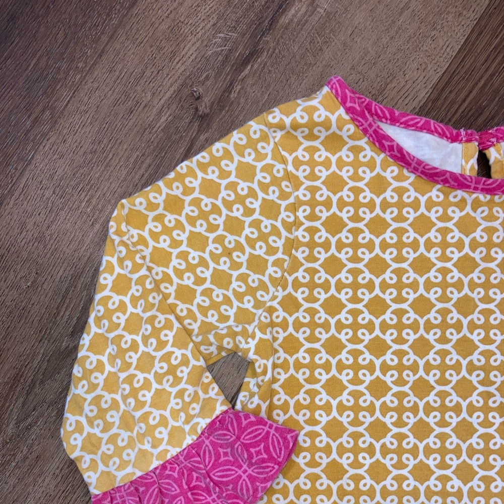 Jumping Fences Yellow 2 Piece Matching Owl Set Top Pants Outfit 6(Girl) - Picture 3 of 15